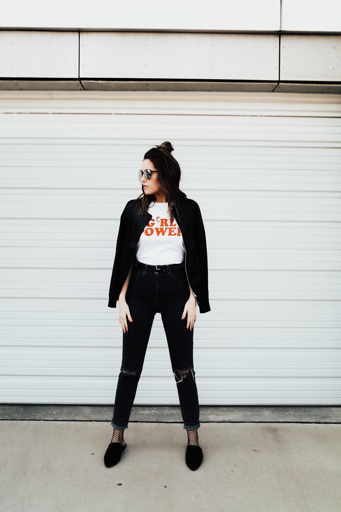 Life & Personal Style Blogger, Jenna Boron of Balance and Chaos, shares Why Collaboration is Greater Than Competition + 4 Tips to Help You Stop Comparing -- Girl Power Tee by The Style Club LA