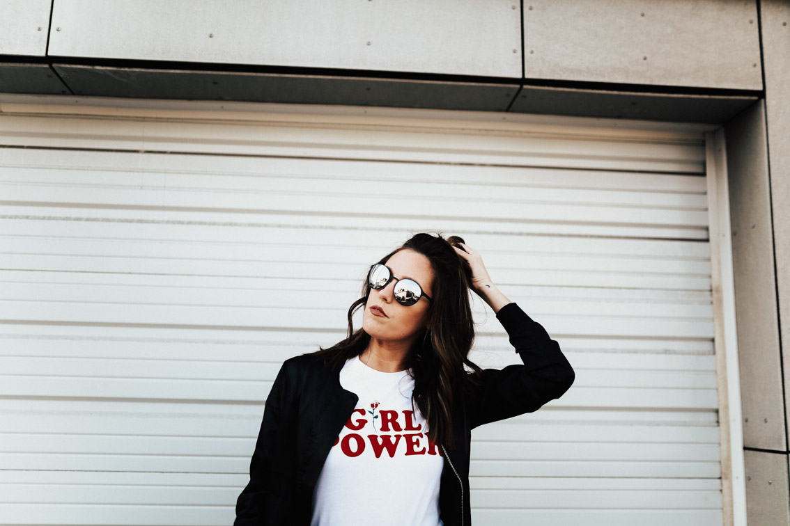 Life & Personal Style Blogger, Jenna Boron of Balance and Chaos, shares Why Collaboration is Greater Than Competition + 4 Tips to Help You Stop Comparing -- Girl Power Tee by The Style Club LA