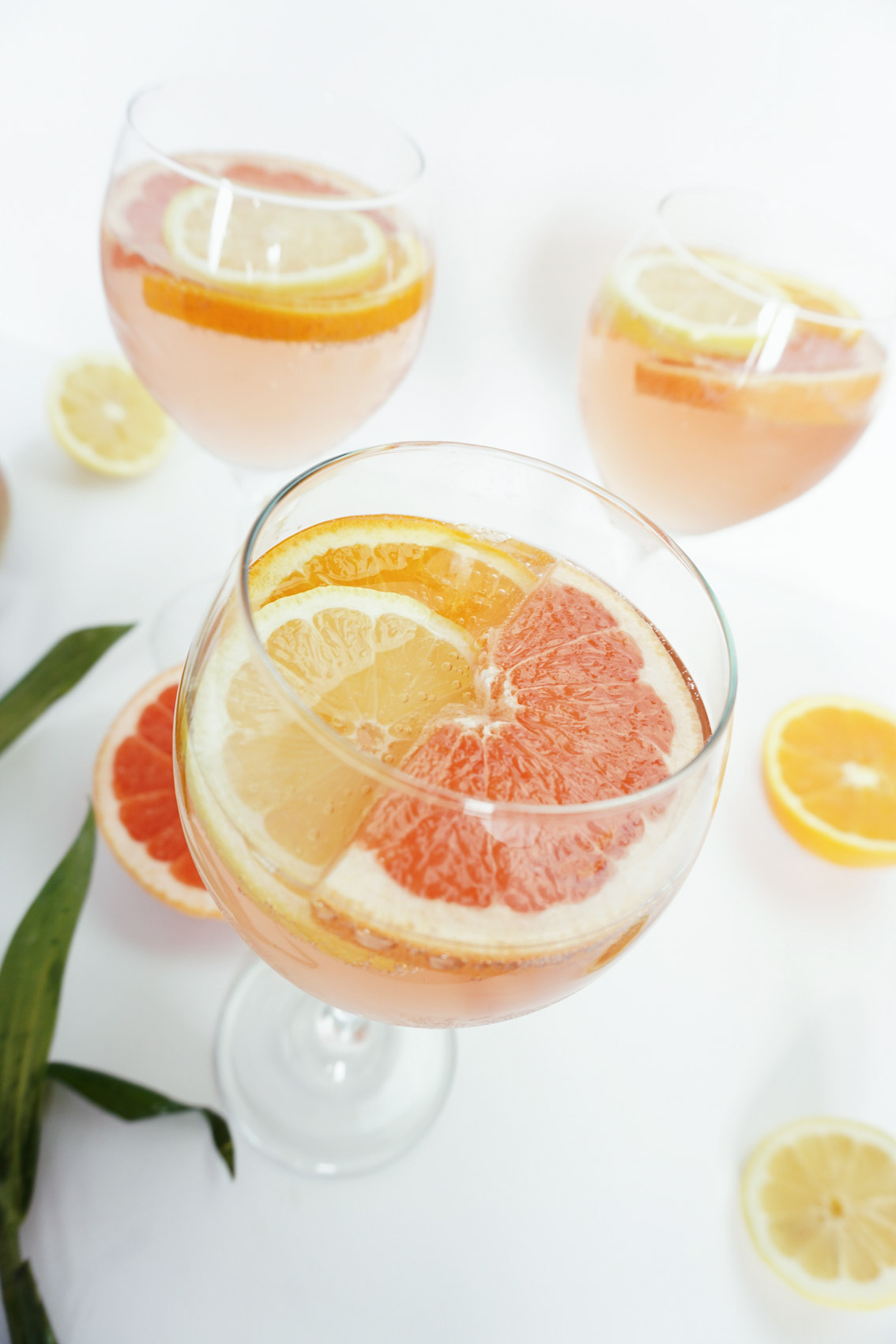 Pittsburgh Blogger, Jenna Boron of Balance and Chaos, shares a Summer Rosé Citrus Sangria cocktail recipe