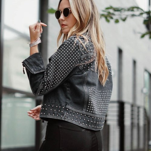 Studded Denim Jacket OneTeaspoon