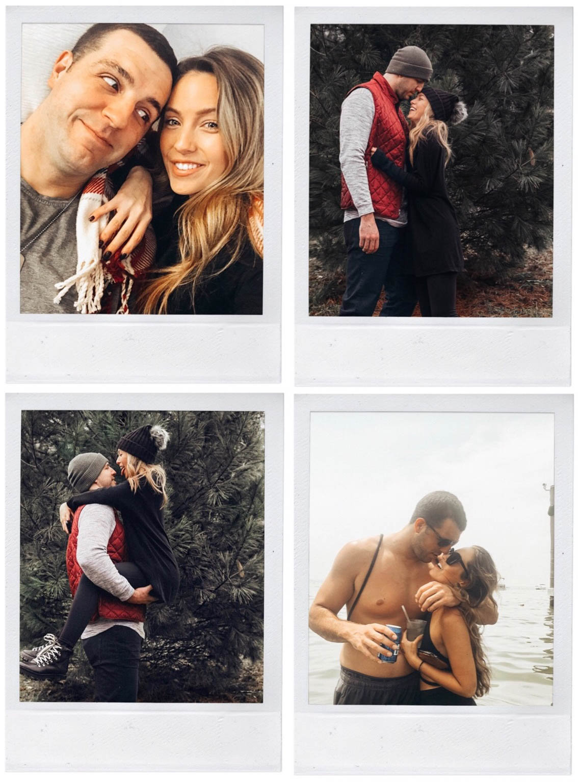 Anniversary Polaroid Photo Collage