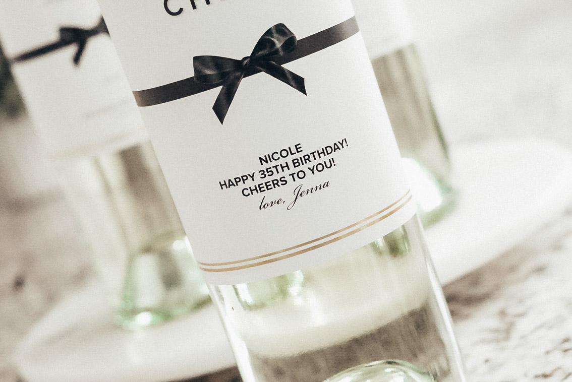 custom wine labels chloe wine