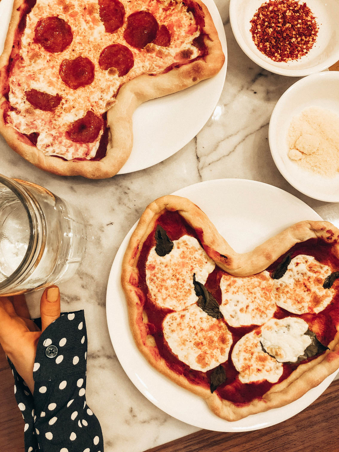 Heart Shaped Pizza for Valentine's Day