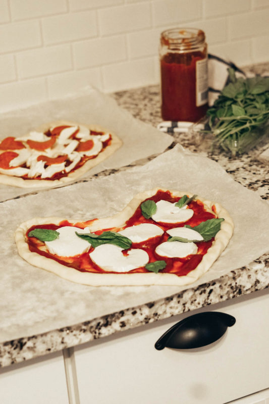 Homemade Heart Shaped Pizza - Balance & Chaos