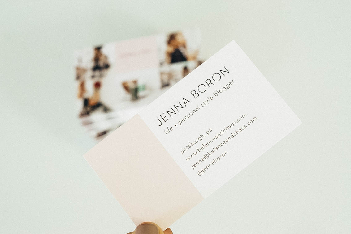 business cards for blogging