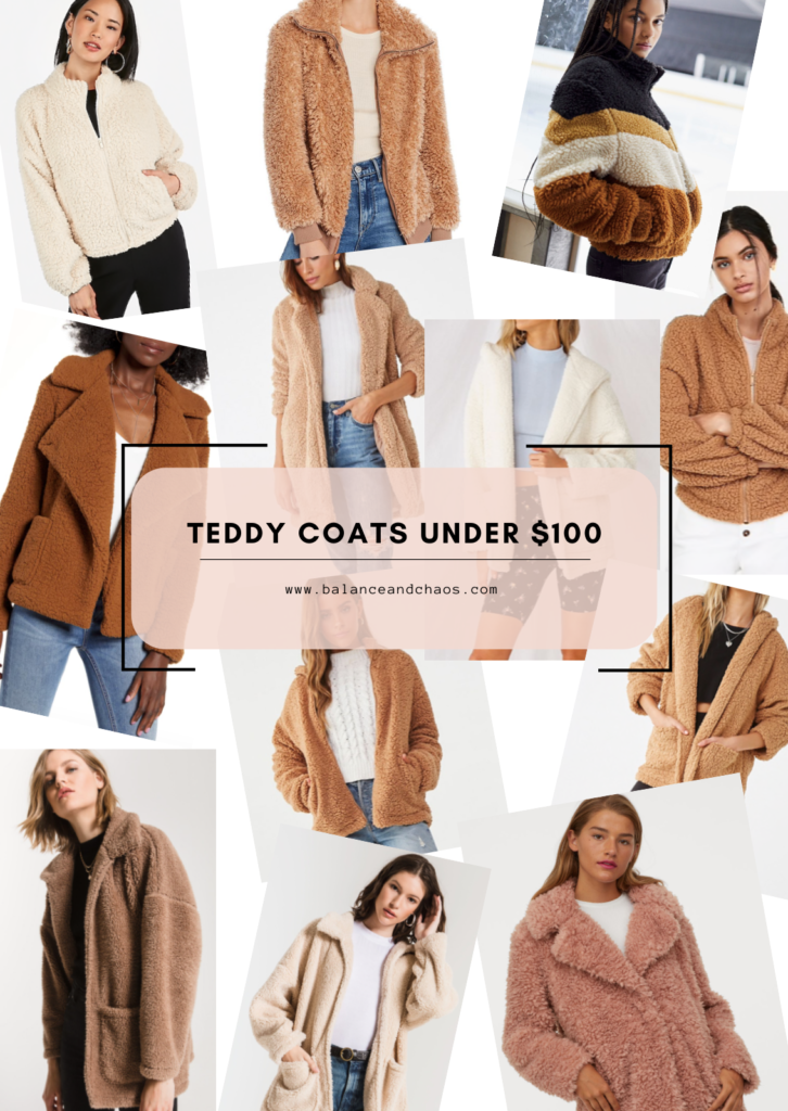 affordable teddy coats under $100 2019 2019