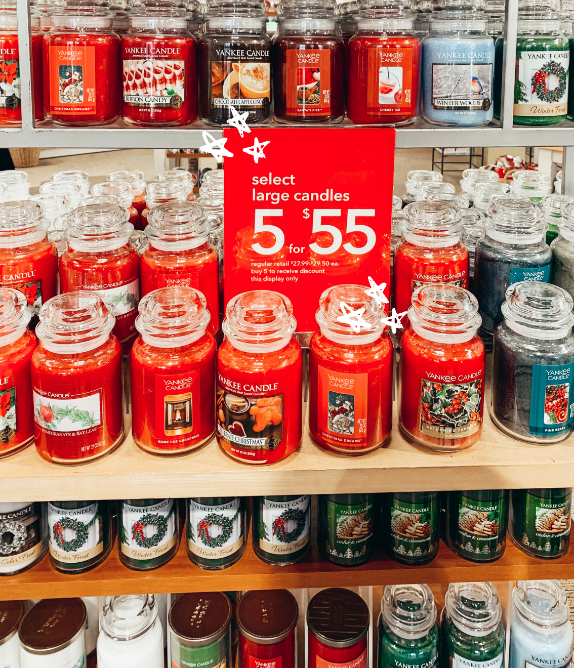 yankee candle outlet 5 for $55