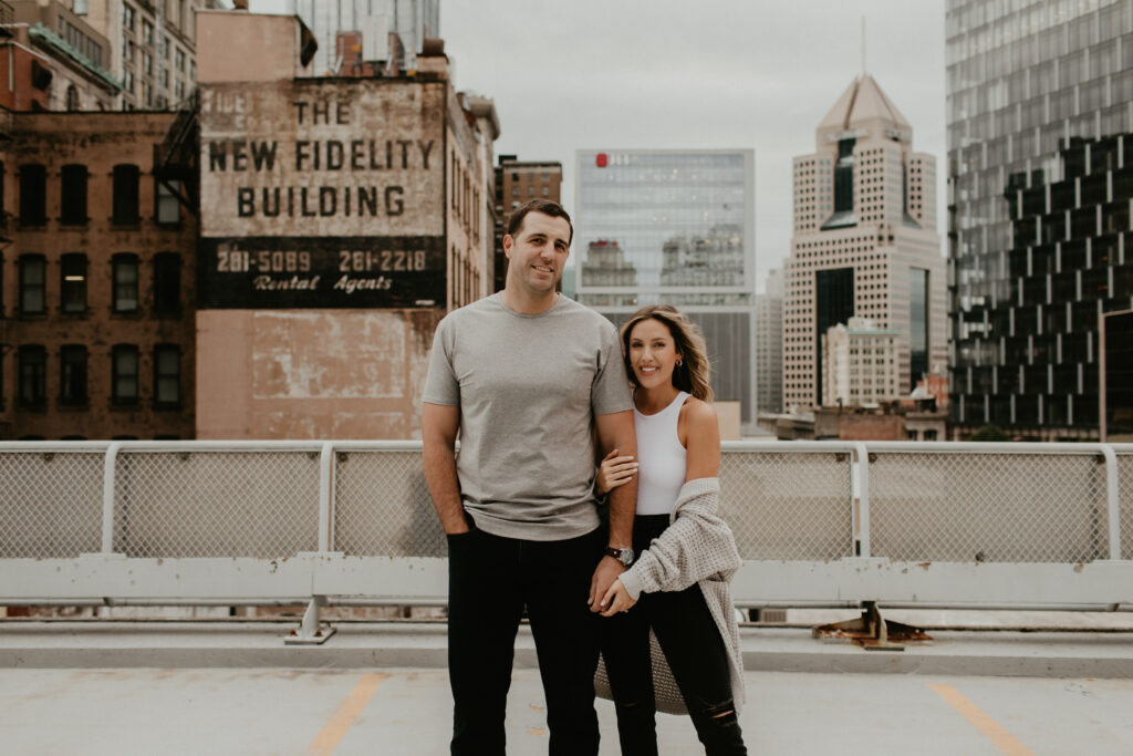 engagement photos - neutral outfits