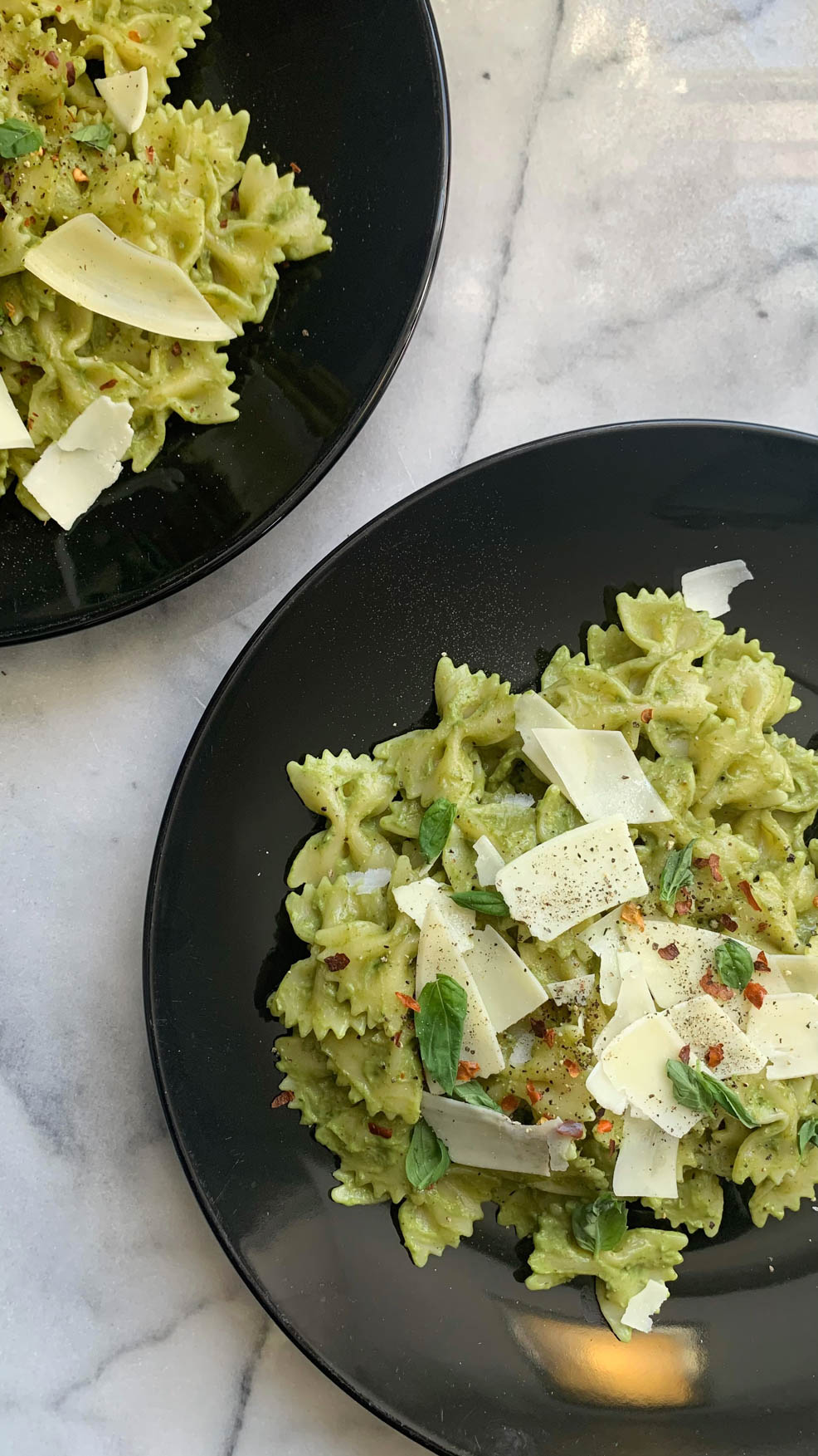 avocado pesto pasta