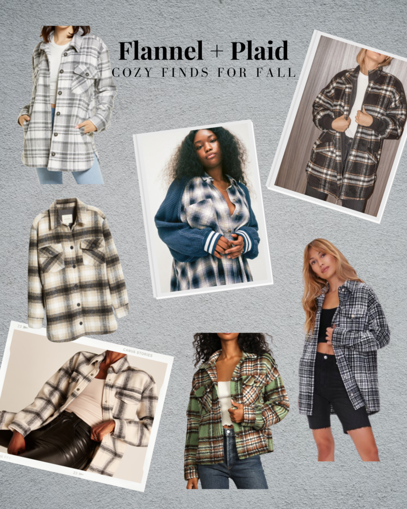 plaid and flannel finds fall 2021