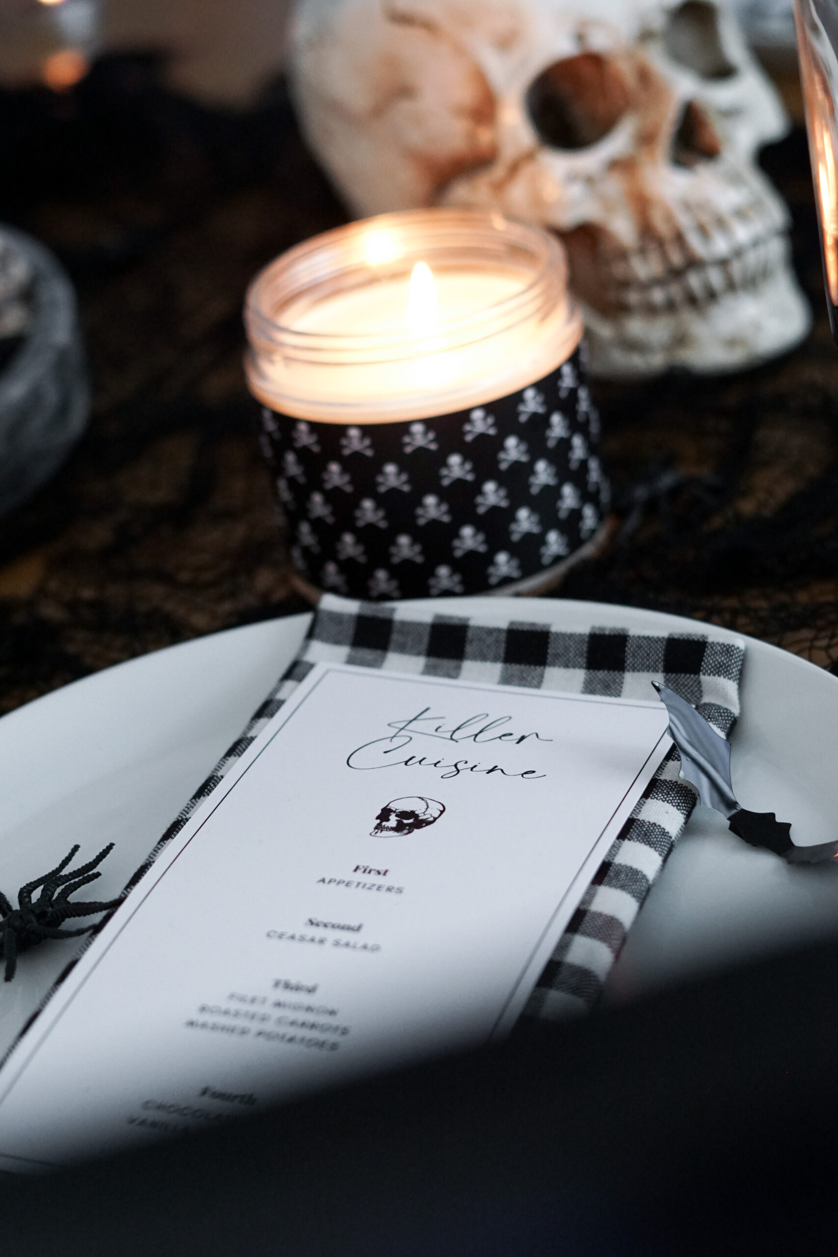 halloween dinner party menu